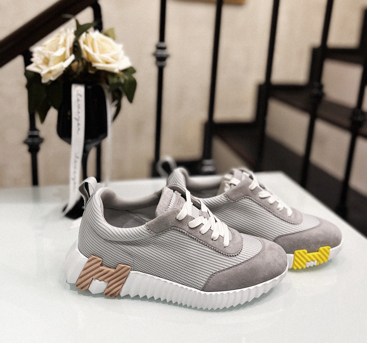 Hermes yellow label women's shoes No.37